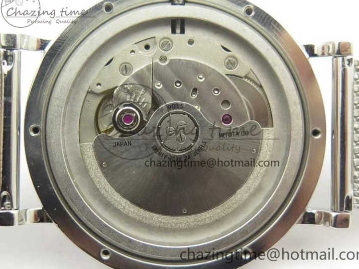 MIROTIME 0405 FastDry Portofino IW356501 SS V3 MK 1:1 Best Edition Black Dial On SS Mesh Bracelet MIYOTA 7195